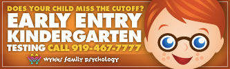 kindergarten testing cary nc